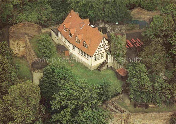 Koenigsberg Bayern Schlossberg Gaststaette Fliegeraufnahme