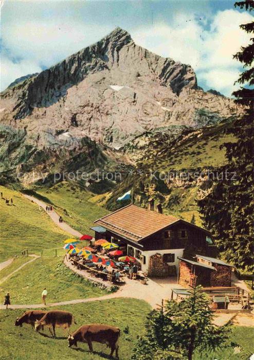 Kreuzalm 2628m MITTENWALD Bayern mit Alpspitze