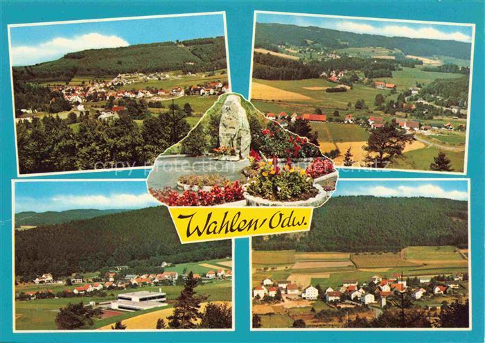 Wahlen Odenwald Grasellenbach Bergstrasse Hessen Fliegeraufnahmen Teilansichten