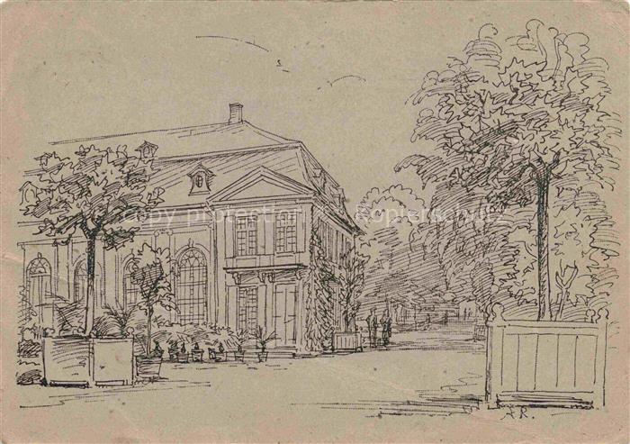 DARMSTADT Hessen Orangerie Zeichnung