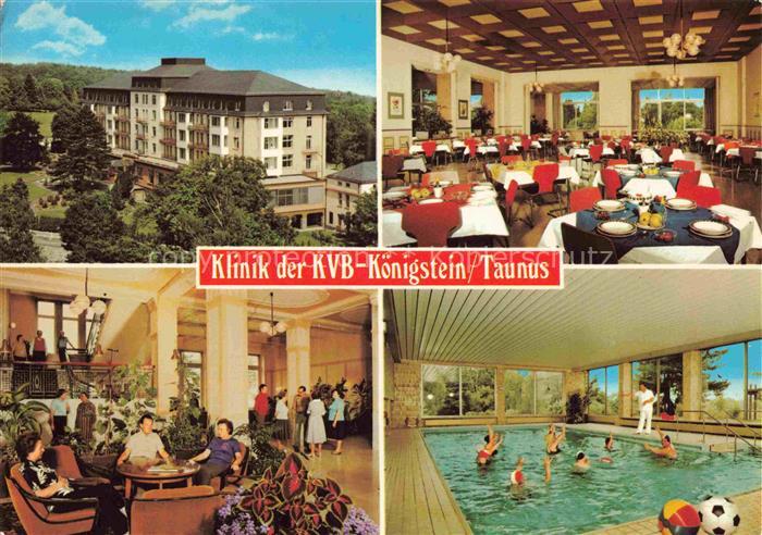 Koenigstein  Taunus Klinik der KVB Koenigstein Gastraeume Foyer Hallenbad