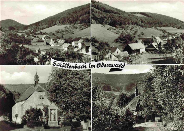 Schoellenbach Hesseneck Odenwaldkreis Hessen Panorama Kapelle