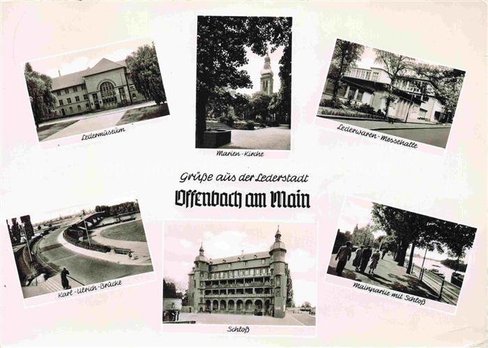 OFFENBACH  MAIN Ledermuseum Marienkirche Lederwaren Messehalle Karl Ulrich Bruec