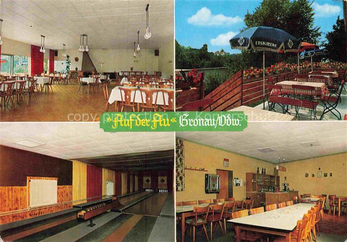 Gronau Odenwald Bensheim Hessen Restaurant Auf der Au Saal Kegelbahn Terrasse