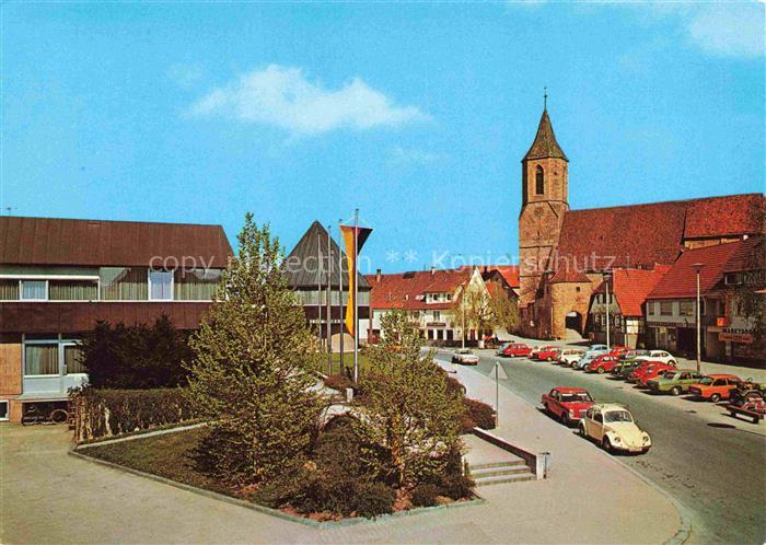 Beutelsbach Weinstadt STUTTGART BW Rathaus und Ev Kirche