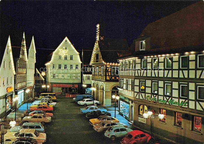 Waiblingen Rems Marktplatz zur Weihnachtszeit
