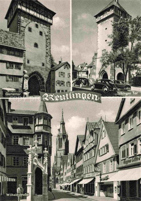 REUTLINGEN BW Gartentor Tuebinger Tor Wilhelmstrasse