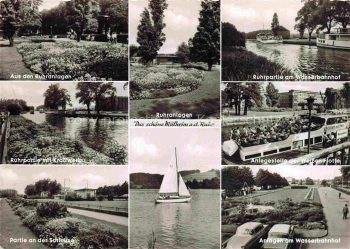 MueLHEIM  RUHR Ruhranlagen Ruhrpartie Wasserbahnhof Kraftwerke Anlegestelle der