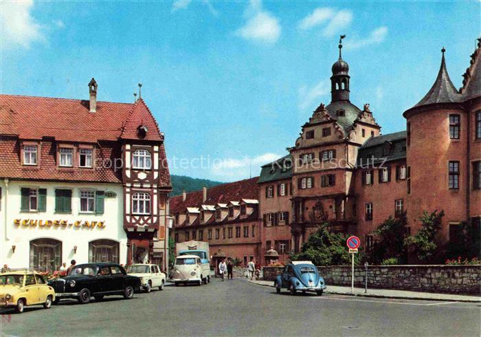 BAD MERGENTHEIM BW Schloss Cafe Deutschordensschloss