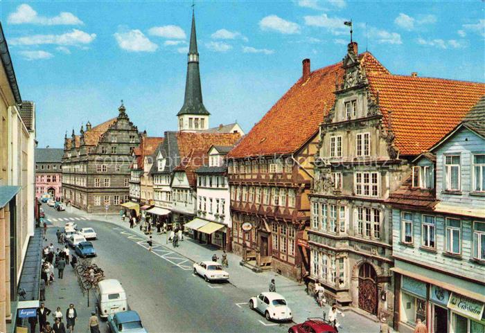 HAMELN Weser Osterstrasse mit Museum und Hochzeitshaus