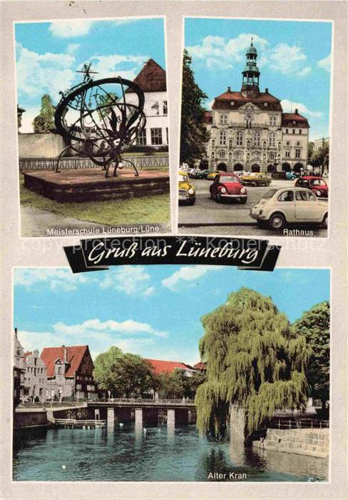 LueNEBURG  CITY Meisterschule Lueneburg Luene Rathaus Alter Kran