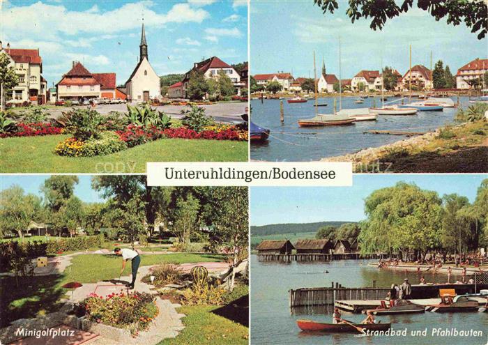 Unteruhldingen-Muehlhofen Bodensee Park Bootshafen Minigolfplatz Strandbad und P