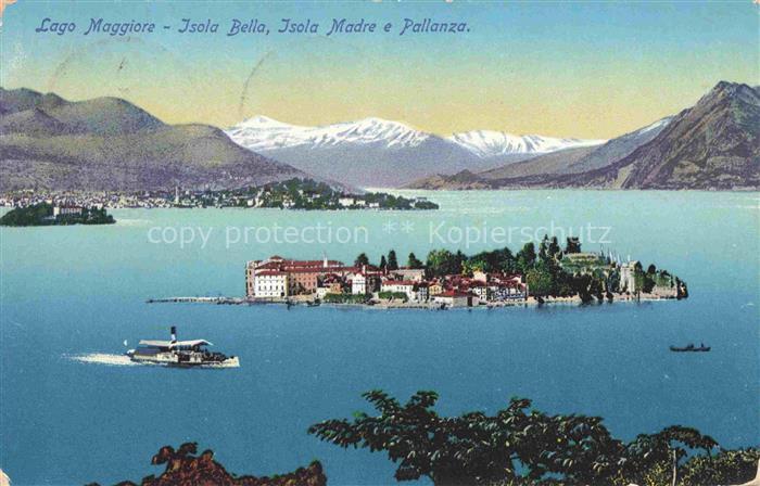 Isola-Bella Lago Maggiore IT Panorama Isola Madre e Pallanza