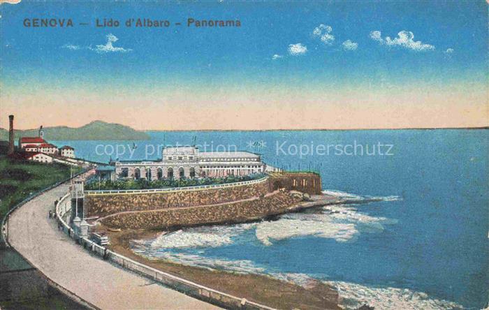 GENOVA Genua Liguria IT Panorama Lido d'Albaro