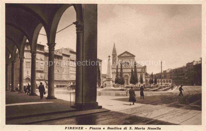 FIRENZE Florence Florenz Toscana IT Piazza e Basilica di Santa Maria Novella