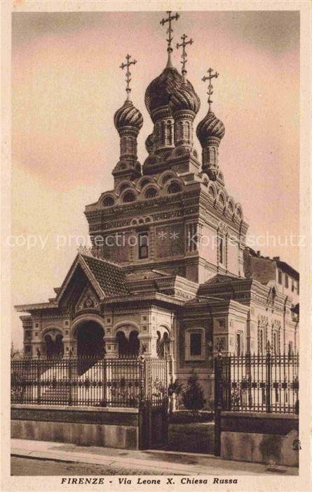 FIRENZE Florence Florenz Toscana IT Via Leone X. Chiesa Russa