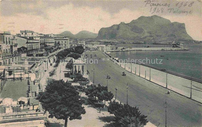 PALERMO  Sicilia IT Foro Italico e Monte Pellegrino
