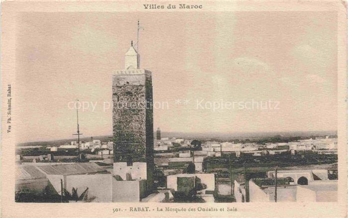 RABAT  Maroc La Mosquée des Oudaias Salé