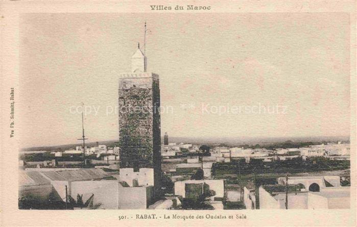 RABAT Maroc La Mosque des Oudaias et Sale