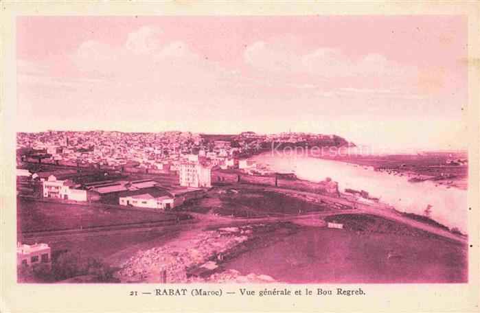 RABAT  Maroc Vue generale le Bou Regreg