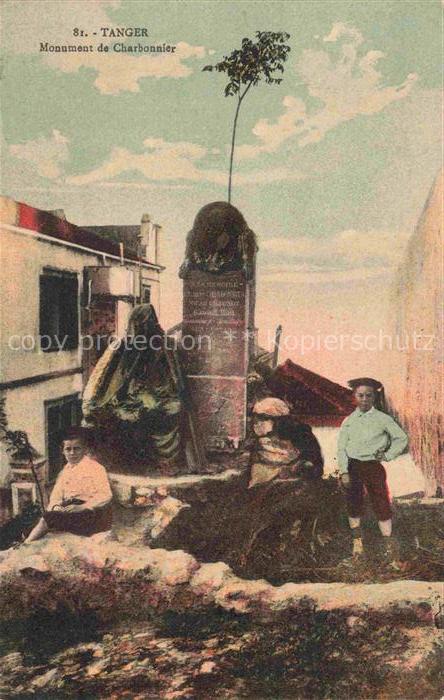 TANGER Tangier Tangiers Maroc Monument de Charbonnier  Kinder