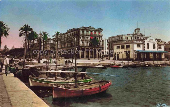 BONE Annaba Constantine Algerie Port Quai Warnier cours Bertagna Boote