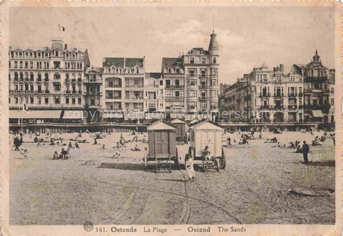 OSTENDE Oostende West-Vlaanderen Belgie The Sands la Plage