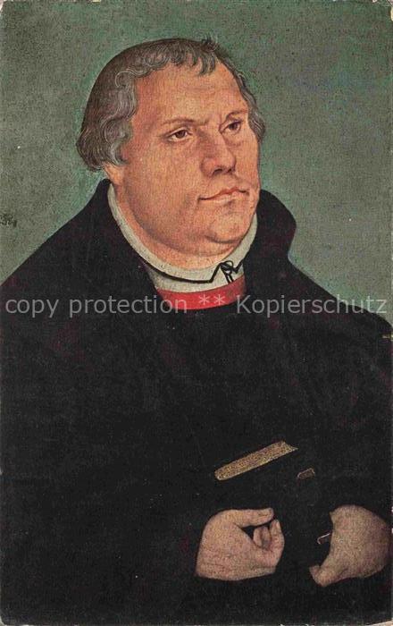 Luther Martin Lucas Cranach Litho