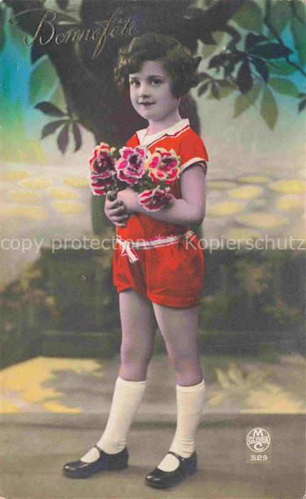 Foto MC Gloria Nr. 529 Maedchen Neujahr Rosen