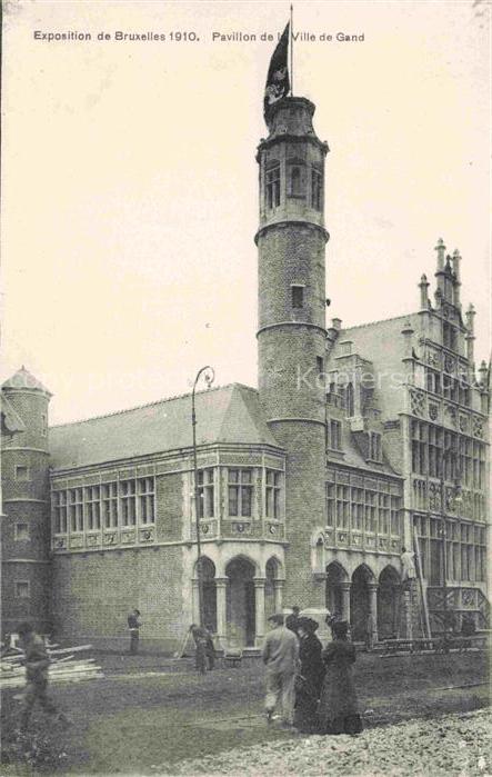 Exposition Bruxelles 1910 Pavillon Ville de Gand