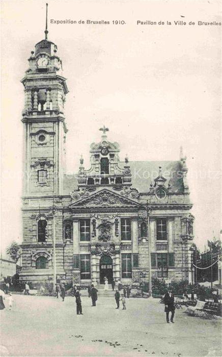 Exposition Bruxelles 1910 Pavillon Grand Magasins la Bourse