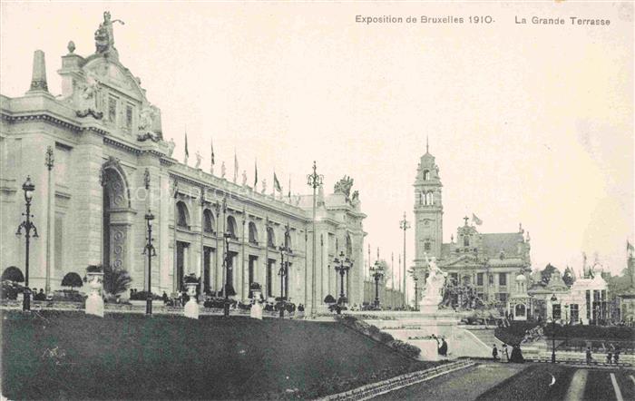 Exposition Bruxelles 1910 la Grand Terrasse