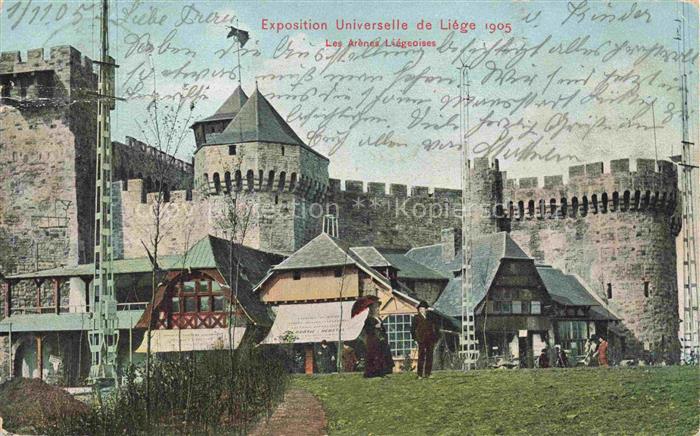 Exposition Universelle Liege 1905 les Arenes Liegosois