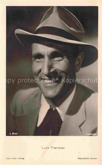 Foto Film-Foto Nr. A 3879/1 Luis Trenker Hutmode
