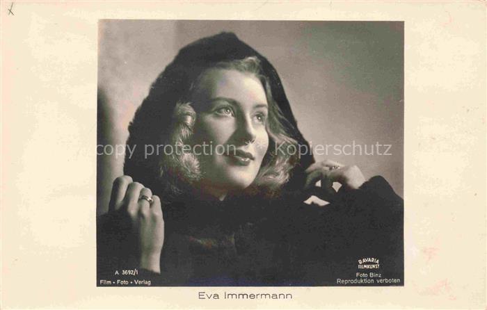Foto Binz Nr. A 3692/1 Eva Immermann Bavaria Filmkunst