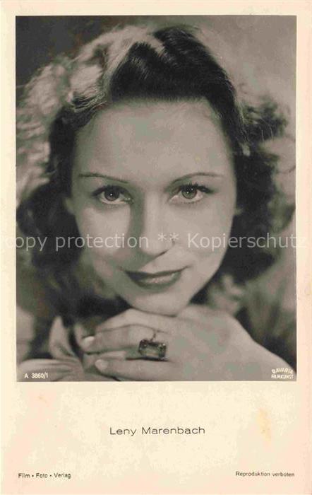 Foto Bavaria-Filmkunst Nr. A 3860/1 Leny Marenbach Schauspielerin