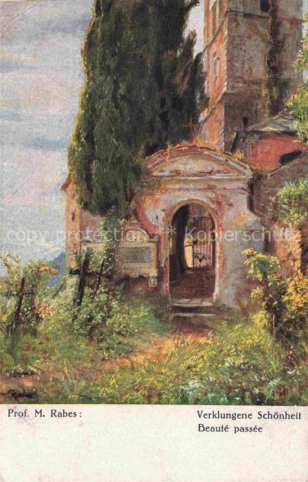 RABES M. Kuenstlerkarte verklungene Schoenheit