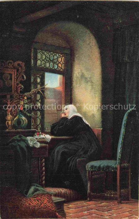 KUNTZ Gustav Ad. Kuenstlerkarte Dresden Wien Rom Frauen