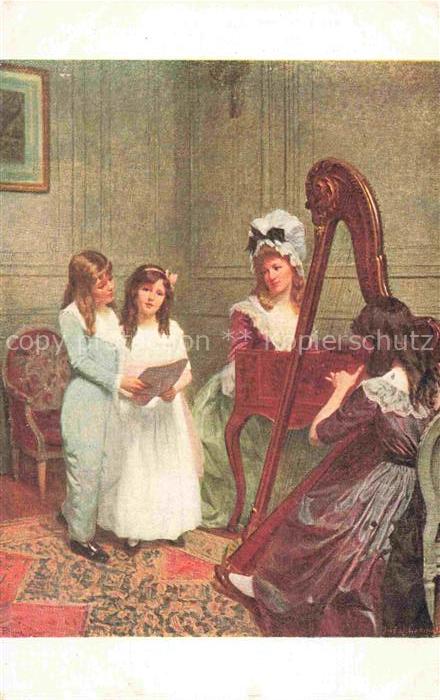 PHILIPPART-QUINET Kuenstlerkarte Das kleine Konzert