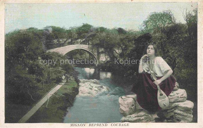 MIGNON Maedchen Goethe Reprend Courage Fluss