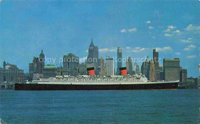 Dampfer Oceanliner S.S. Queen Elizabeth New York City