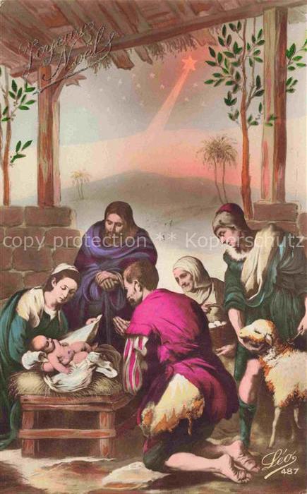 Krippe Weihnachtskrippe Crib Copier Leo Nr. 487