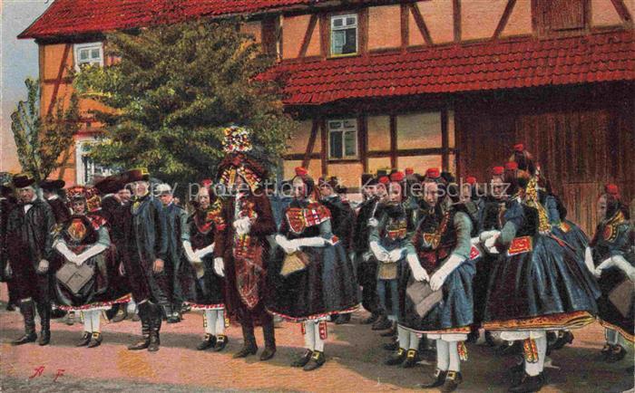 Trachten Hessen Brautpaar Brautfuehrung