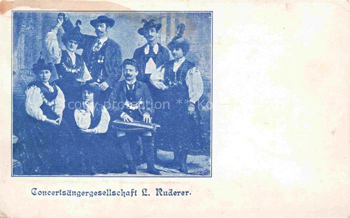 Zither Hackbrett Cithare Citara Cetra-- Concert Saenger Gesellschaft L. Ruderer