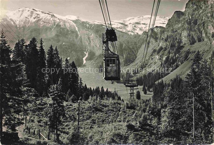 Seilbahn Cable-Car Telepherique Gerschnialp Truebsee