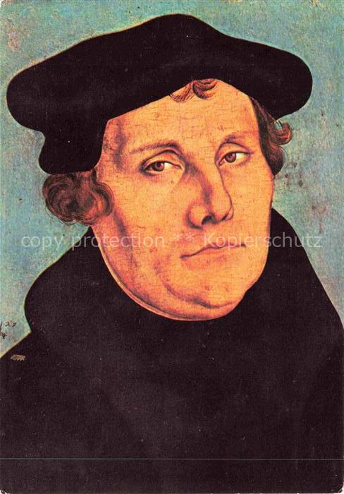 CRANACH Lucas (1472-1553) Kuenstlerkarte Luther Martin