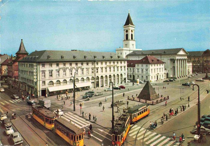 STRAssENBAHN Tramway-- Karlsruhe Marktplatz