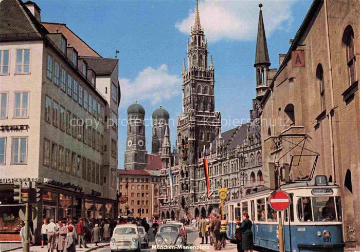 STRAssENBAHN Tramway-- Muenchen Marinplatz