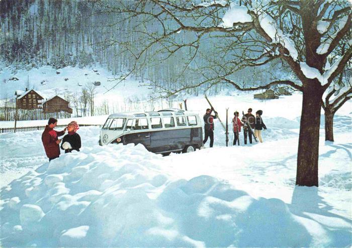 Bully VW Volkswagen Winter Ski