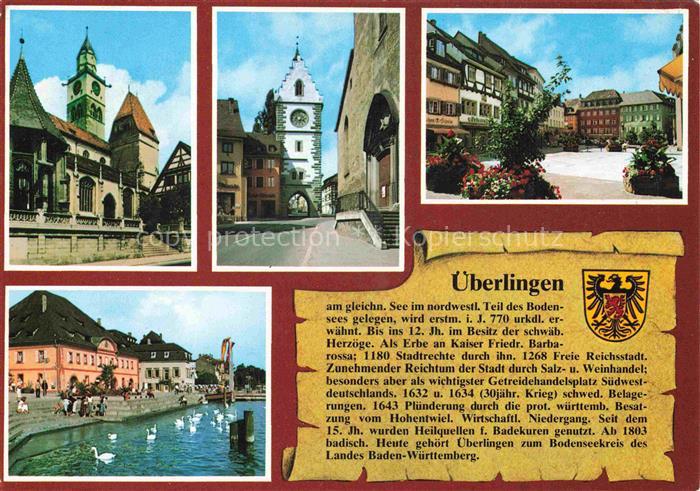 Chronik-AK ueberlingen Nikolaus Muenster Hofstatt Greth Schiffsanlage